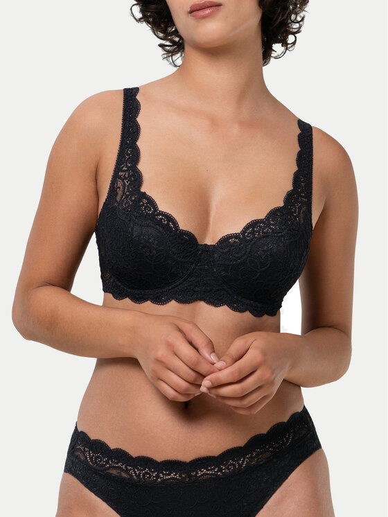 Triumph Triumph Biustonosz z fiszbiną Amourette 300 10166798 Czarny