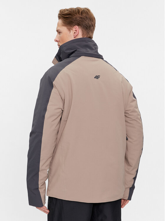 4F 4F Скиорско яке 4FAW23TTJAM347 Сив Regular Fit