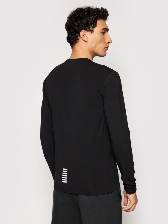 EA7 Emporio Armani EA7 Emporio Armani Тениска с дълъг ръкав 8NPT55 PJM5Z 1200 Черен Regular Fit