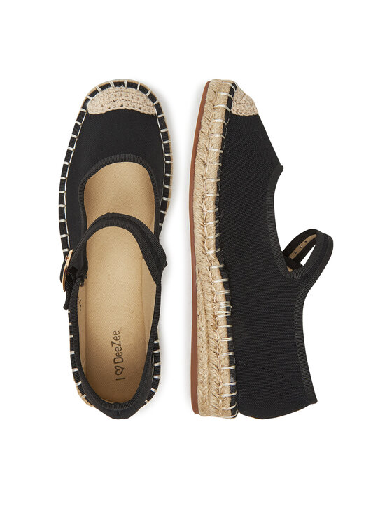 DeeZee DeeZee Espadrilles Q88-512-1 Schwarz