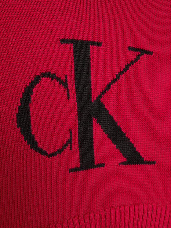 Calvin Klein Jeans Calvin Klein Jeans Maglione Monogram IG0IG01705 Bordeaux Relaxed Fit