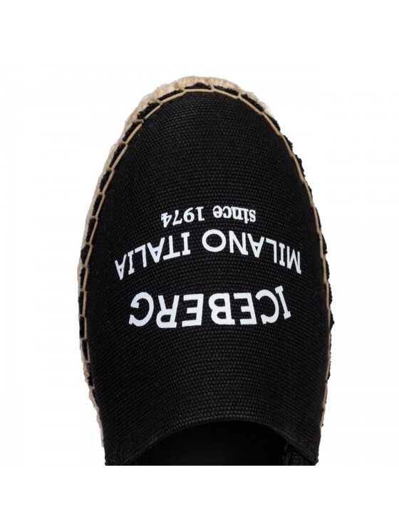 Iceberg Iceberg Espadrilky ID2142 Černá