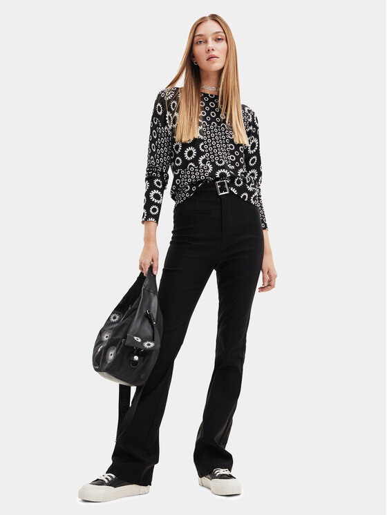 Desigual Desigual Светр 23WWJF52 Чорний Slim Fit