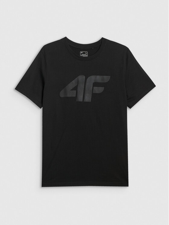4F 4F T-Shirt NOS Czarny Regular Fit
