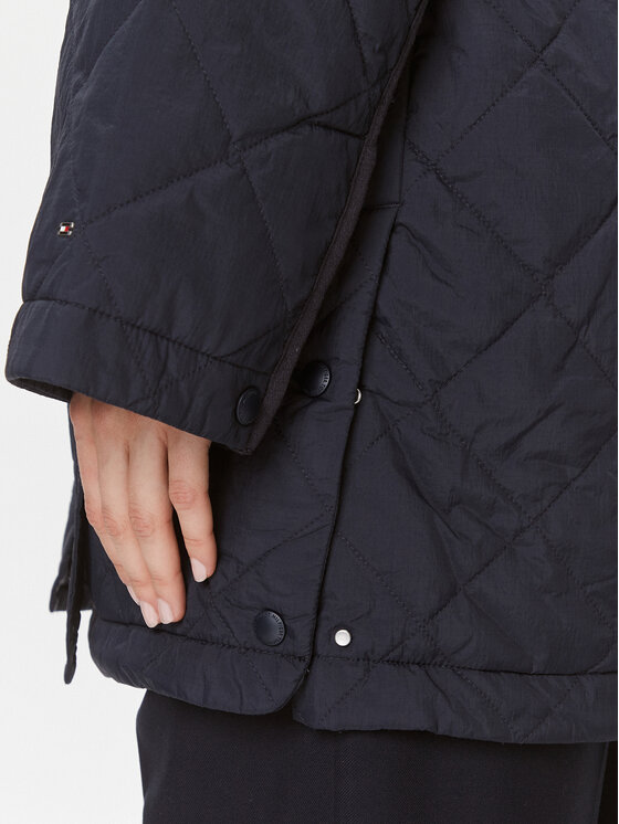 Tommy Hilfiger Tommy Hilfiger Prechodná bunda WW0WW40469 Tmavomodrá Relaxed Fit