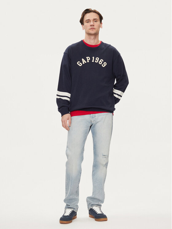 Gap Gap Pulóver 664496-01 Sötétkék Regular Fit
