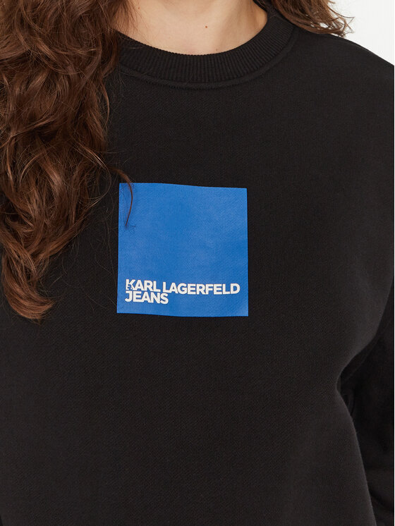 Karl Lagerfeld Jeans Karl Lagerfeld Jeans Μπλούζα A1W20006 Μαύρο Regular Fit
