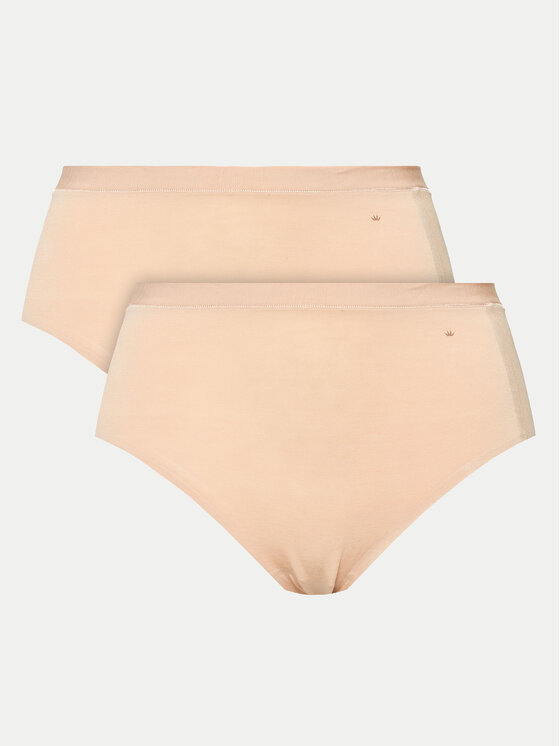 Triumph Triumph 2er-Set klassische Damenslips mit hoher Taille Smart Natural 10214889 Beige