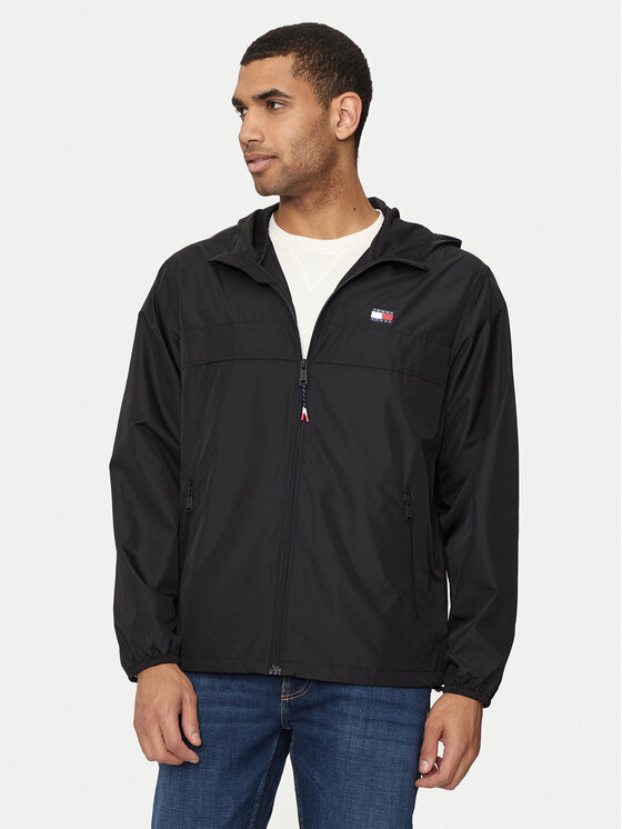 Tommy Jeans Tommy Jeans Neperpučiama striukė Chicago DM0DM20204 Juoda Regular Fit