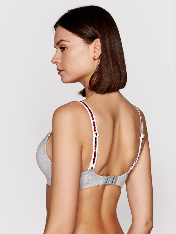 Tommy Hilfiger Tommy Hilfiger Сутиен без банели Lighty Lined UW0UW02413 Сив