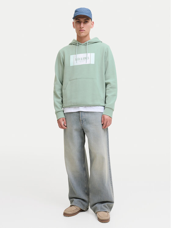 Jack & Jones Jack & Jones Majica dugih rukava Hayato 12278614 Zelena Regular Fit