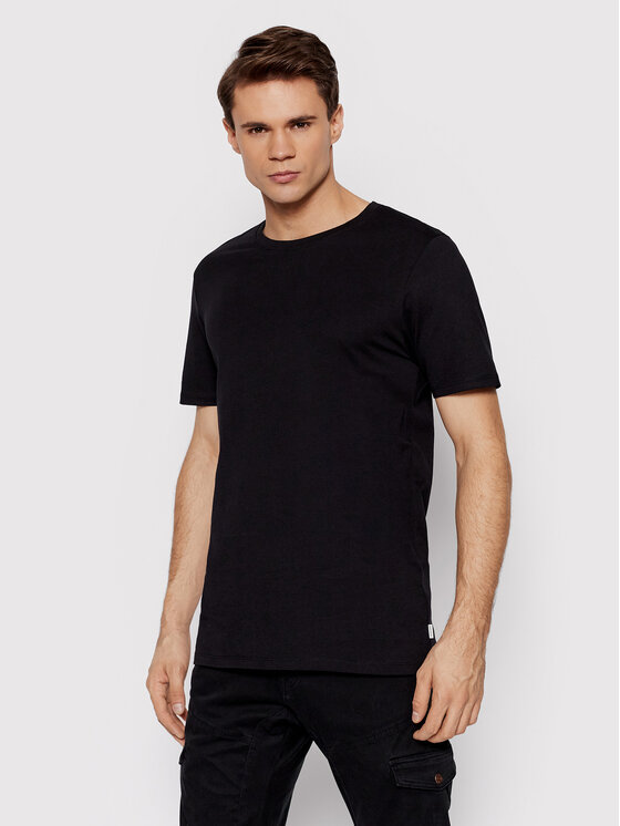 Jack & Jones Jack & Jones Komplet t-shirtów Basic Crew Neck 12133913 Czarny Regular Fit