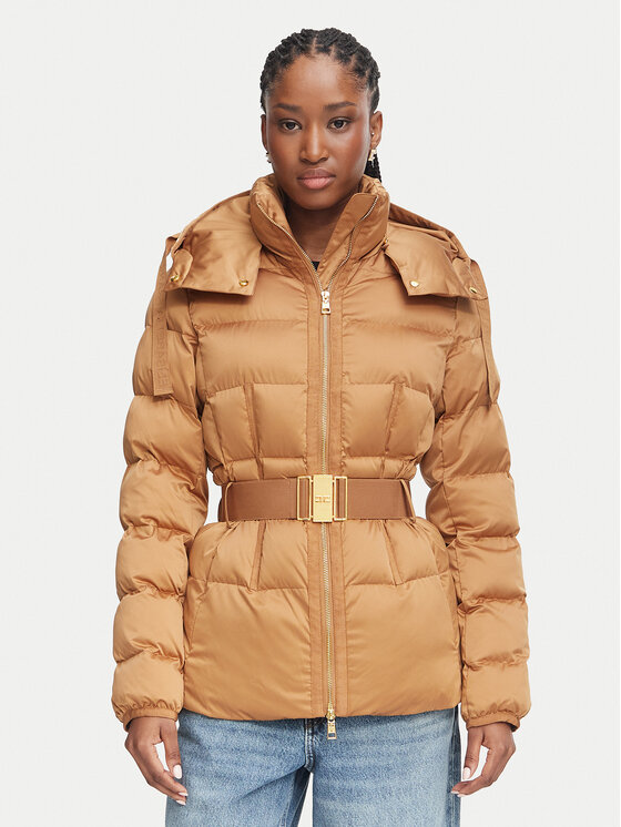 Elisabetta Franchi Elisabetta Franchi Zimska jakna PI-92D-66E2 Svetlo rjava Slim Fit