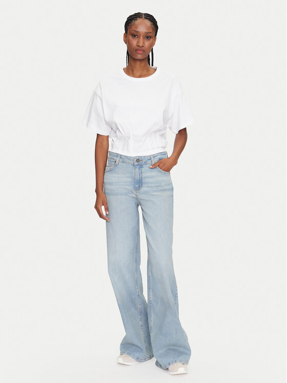 Guess Jeans Guess Jeans Džínsy W4BA0Y D5CCA Modrá Wide Leg