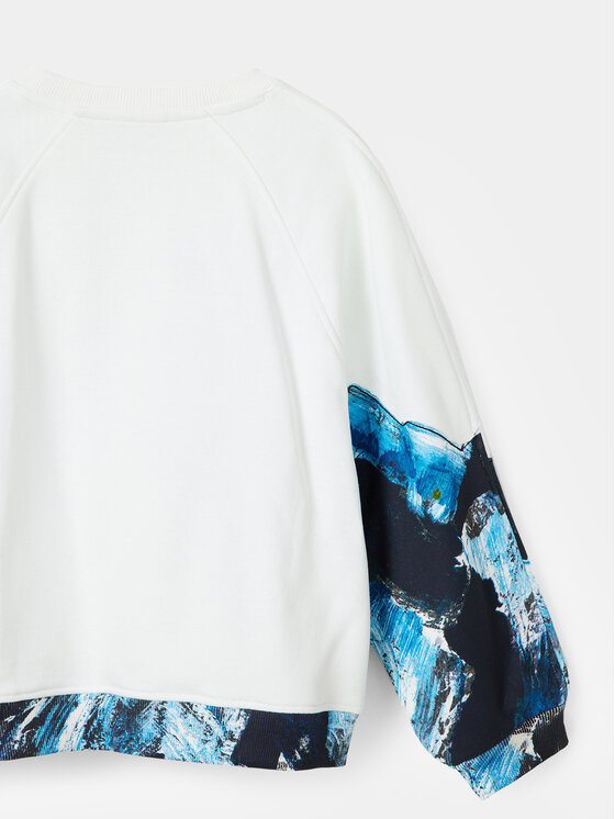 Desigual Desigual Суитшърт 23WBSK06 Бял Regular Fit