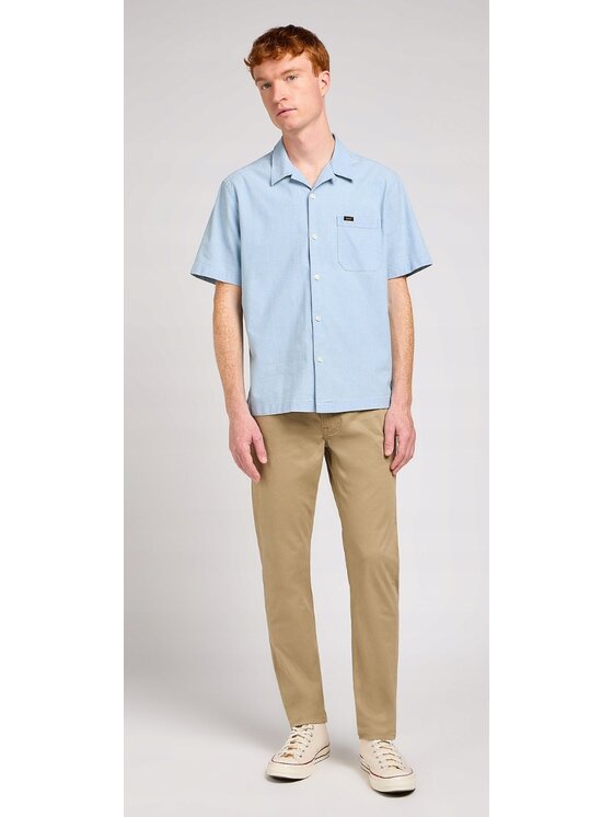 Lee Lee Koszula Resort Shirt Niebieski Relaxed Fit