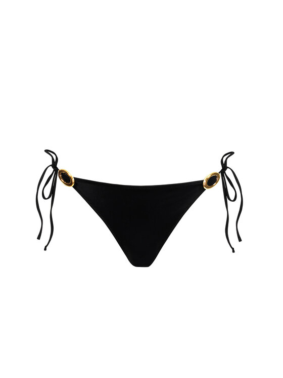 Miss Lou Miss Lou Bikini pezzo sotto Zoe Black Angel D-ML012 Nero