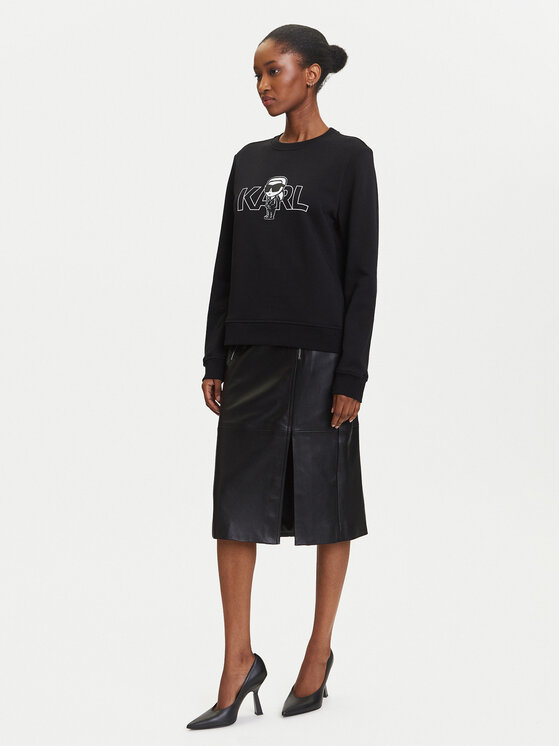 KARL LAGERFELD KARL LAGERFELD Felpa A3W20056 Nero Regular Fit