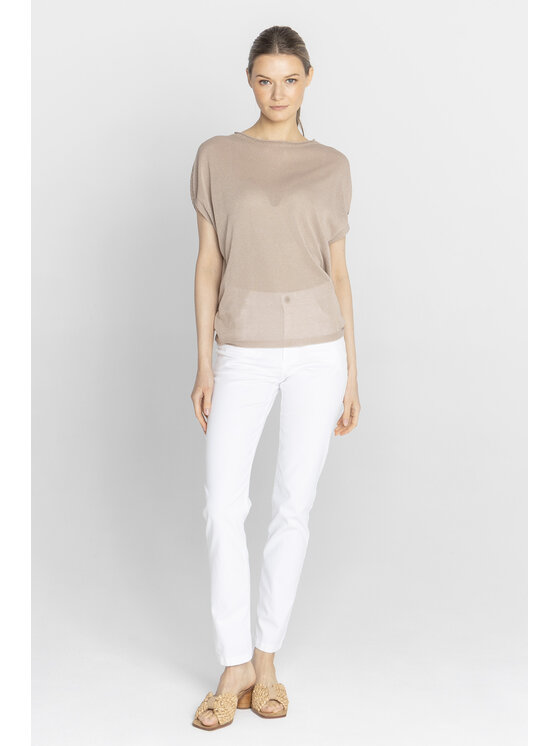 Deni Cler Milano Deni Cler Milano Sweter T-DC-S219-F2-20-18-1 Beżowy Regular Fit