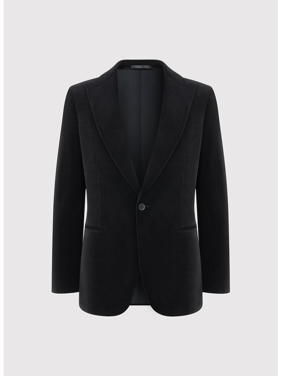 Pako Lorente Pako Lorente Marynarka P25WF-3X-024 Czarny Slim Fit