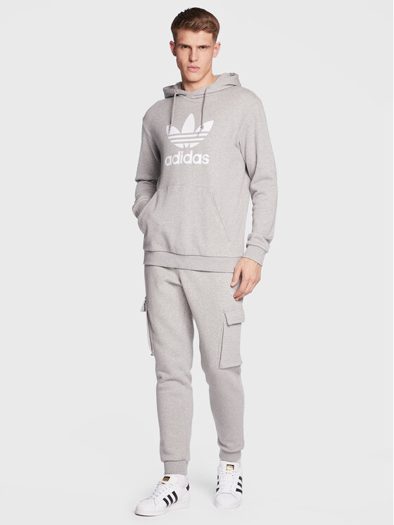 adidas adidas Pulóver adicolor Classics Trefoil Hoodie IA4884 Szürke Regular Fit