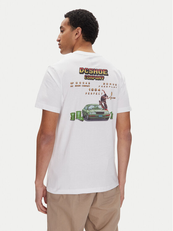 DC Shoes DC Shoes T-Shirt ADYZT05457 Biały Heritage Fit