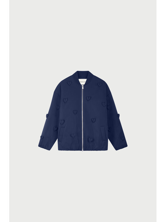 Fabienne Chapot Fabienne Chapot Kurtka bomber 6125-1770-103 Granatowy Loose Fit