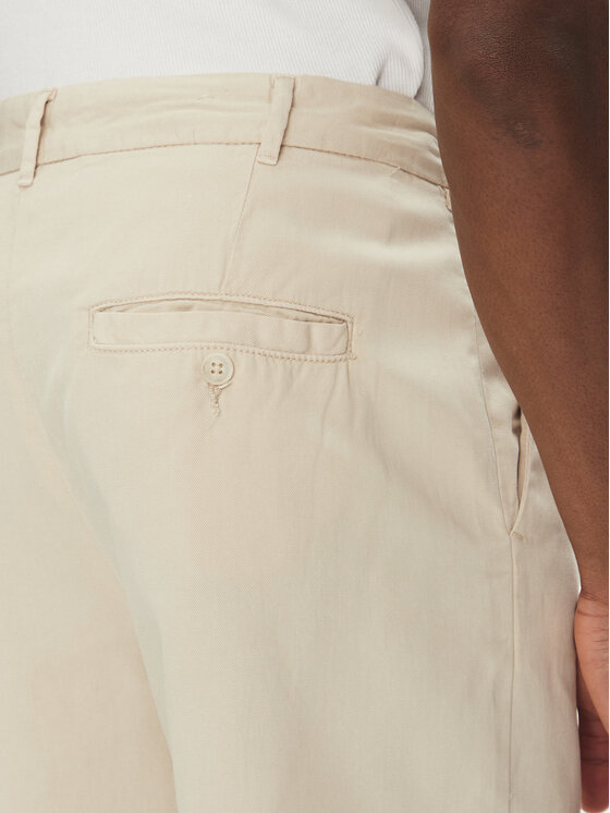 Lindbergh Lindbergh Bavlnené šortky 30-505054 Béžová Wide Fit