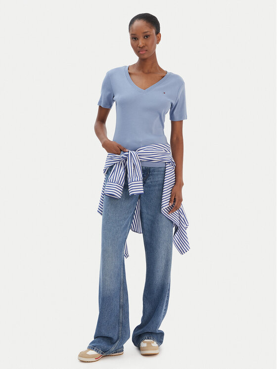 Tommy Hilfiger Tommy Hilfiger Футболка New Cody WW0WW40584 Голубий Slim Fit