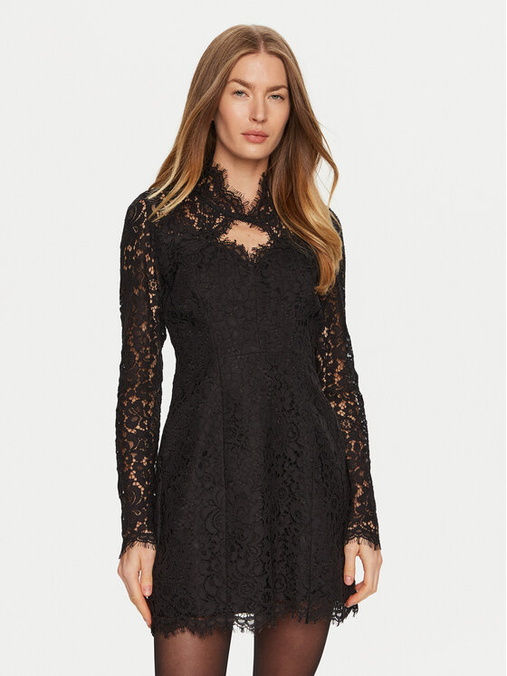 BARDOT BARDOT Φόρεμα κοκτέιλ 59615DB Μαύρο Slim Fit