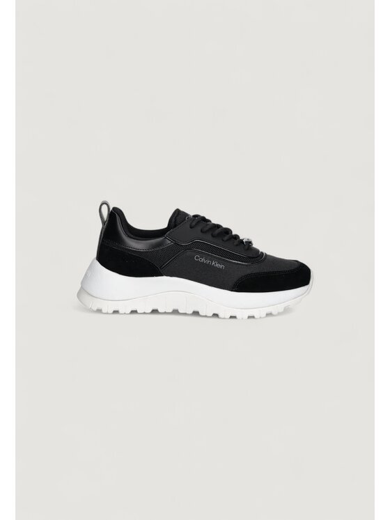 Calvin Klein Calvin Klein Κλειστά παπούτσια RUNNER LACE UP MESH Μαύρο