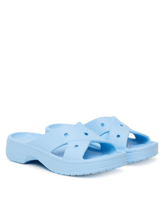 Crocs Crocs Şlapi Classic Women's Cross Strap 210840 Albastru