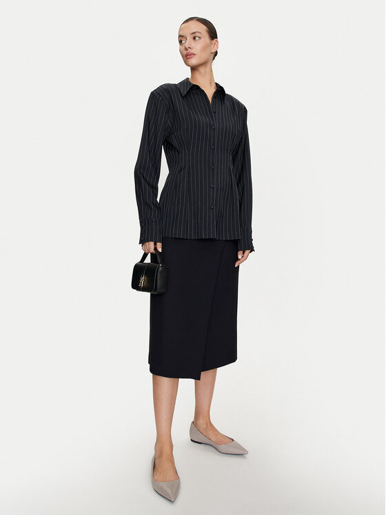 Tommy Hilfiger Tommy Hilfiger Spódnica trapezowa WW0WW41601 Granatowy Regular Fit