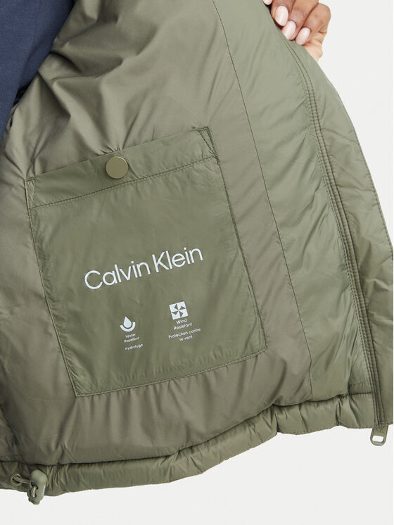 Calvin Klein Jeans Calvin Klein Jeans Geacă de iarnă Essential LV047H503G Kaki Regular Fit