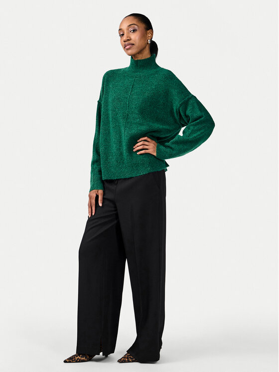 YAS YAS Rollkragenpullover Balis 26030703 Grün Relaxed Fit