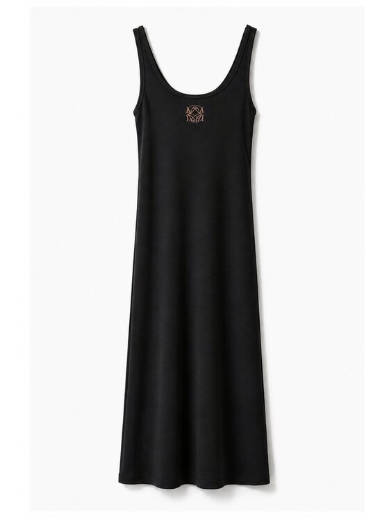 Magda Matyja Magda Matyja Sukienka letnia HARPER DRESS Czarny Fitted Fit