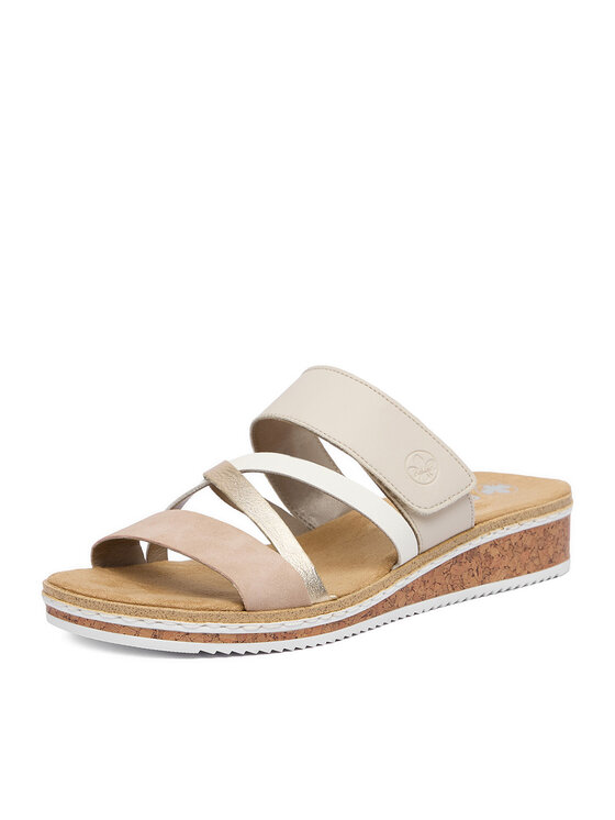 Rieker Rieker Ciabatte CEO-V3652-94 Beige chiaro