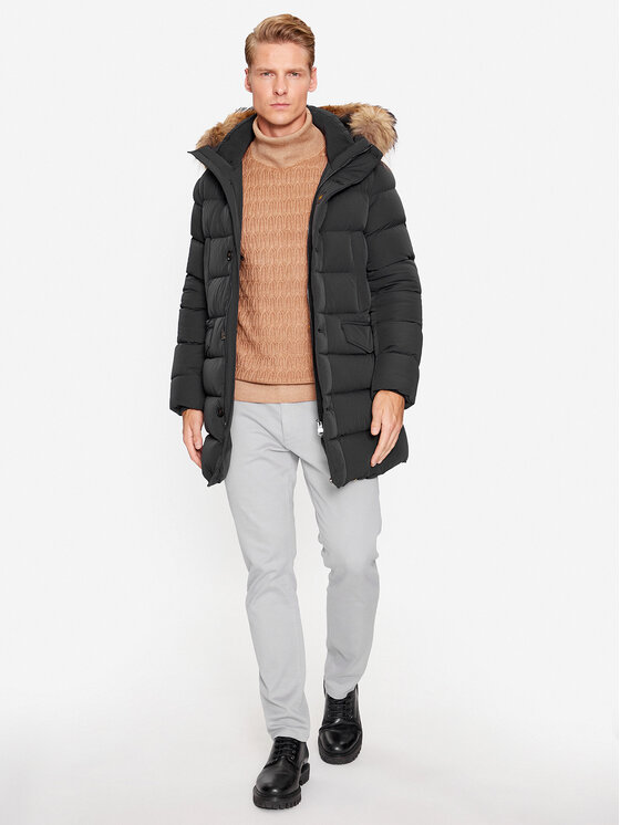 Hetregó Hetregó Kurtka puchowa Parker 8K436M 23WU07 Czarny Regular Fit