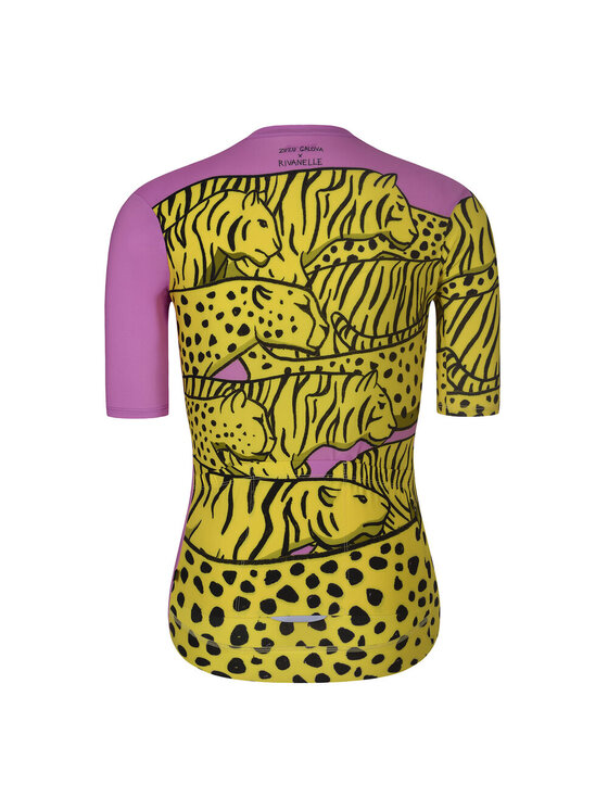 Rivanelle Rivanelle Koszulka rowerowa CHEETAH ELITE Żółty Narrow Fit