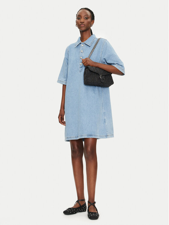 ONLY ONLY Rochie de blugi Gry 15335635 Albastru Regular Fit