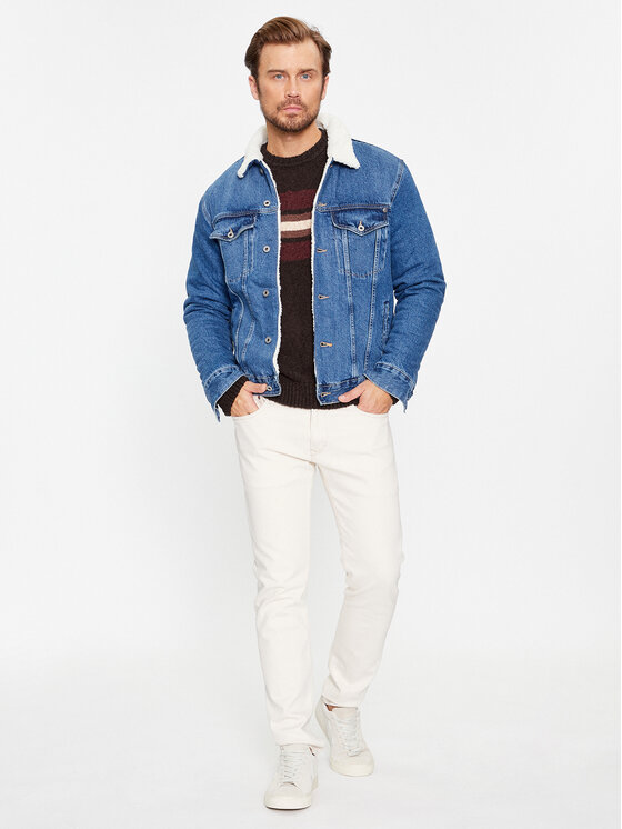 Pepe Jeans Pepe Jeans Džemper Scott PM702370 Smeđa Regular Fit