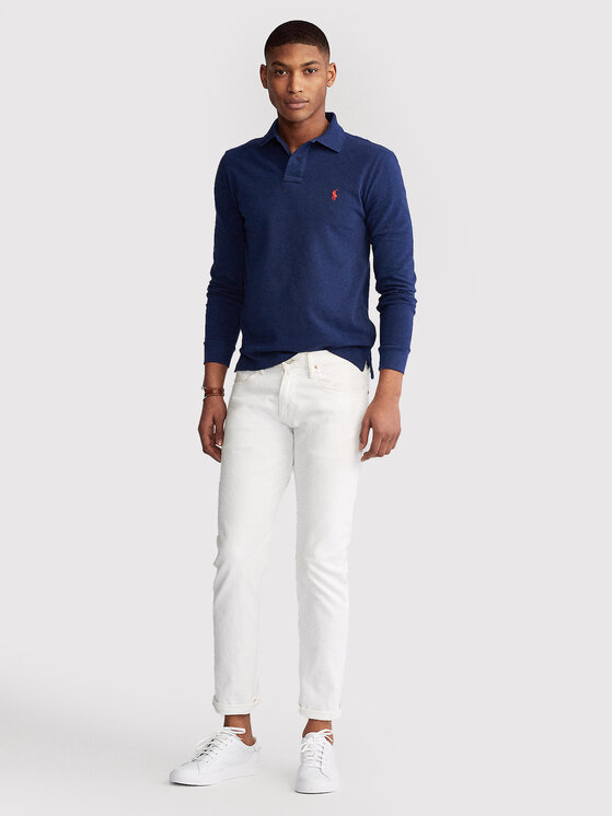 Polo Ralph Lauren Polo Ralph Lauren Polo majica 710681126038 Mornarsko modra Slim Fit