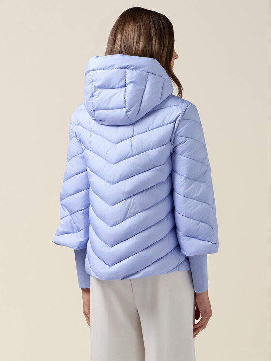 Oltre Oltre Giubbotto piumino F049J000207N009 Turchese Boxy Fit