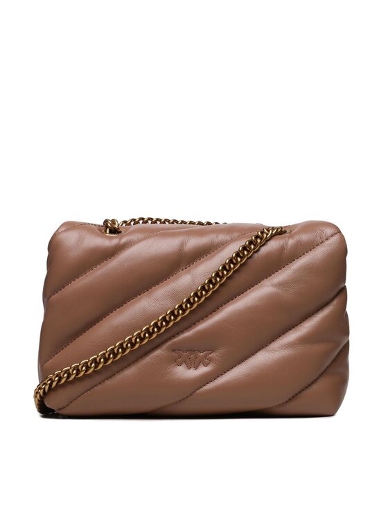 PINKO PINKO Дамска чанта Love Mini Puff Cl AI 23-24 PLTT 100039 A0F2 Бежов