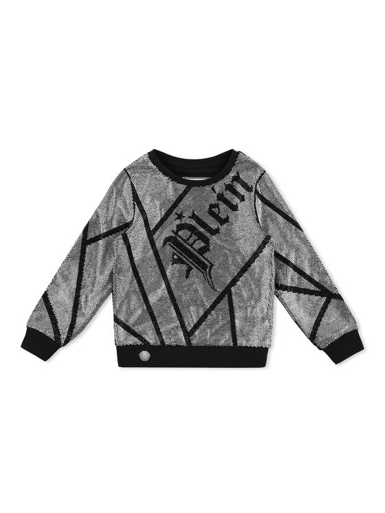 PHILIPP PLEIN PHILIPP PLEIN Bluza 30167 Czarny Regular Fit