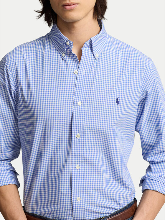 Polo Ralph Lauren Polo Ralph Lauren Košulja 710928255004 Svijetloplava Custom Fit