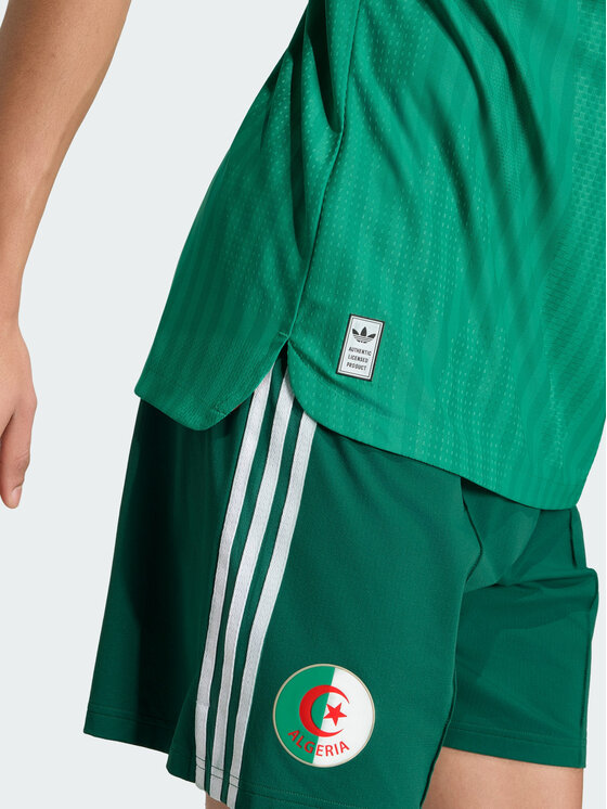 adidas adidas Koszulka techniczna Algeria 26 Away Authentic Jersey Zielony Slim Fit