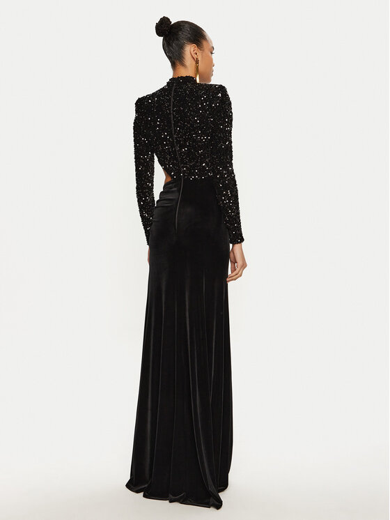 Elisabetta Franchi Elisabetta Franchi Večernja haljina AB-736-47E2-V700 Crna Regular Fit