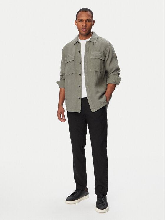 BOSS BOSS Koszula Locky 50558928 Szary Regular Fit