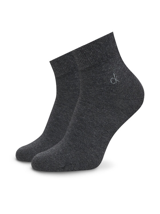 Calvin Klein Calvin Klein Комплект 3 чифта къси чорапи мъжки 701234209 Сив